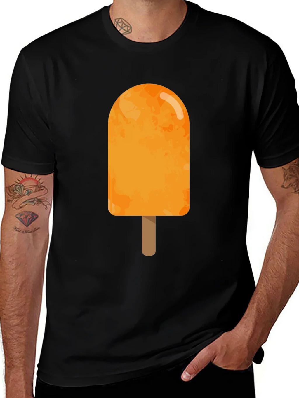 Orange Popsicle Graphic Tee - Summer Cool product image 1