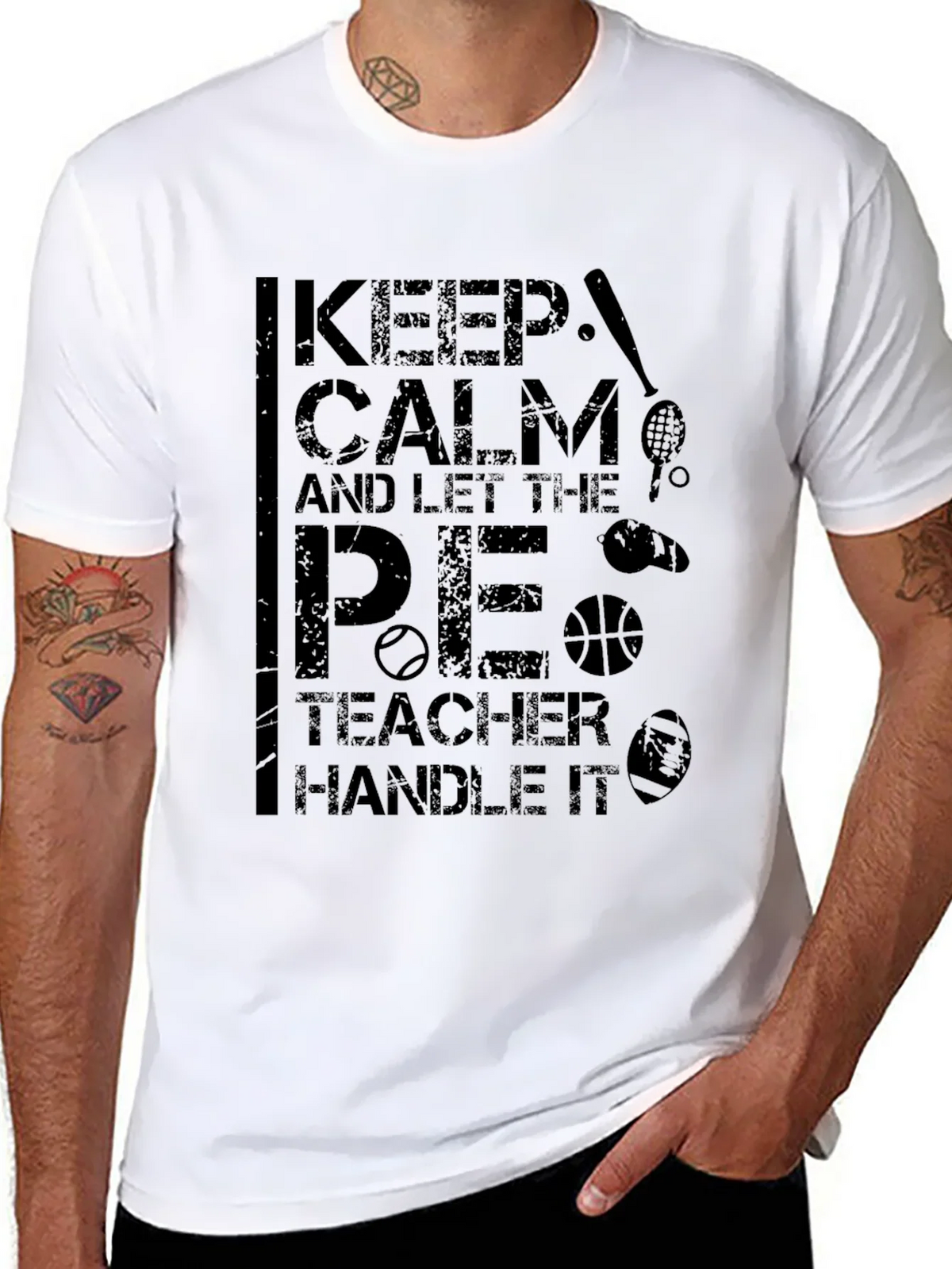 Keep Calm P.E. Teacher T-Shirt product image 7