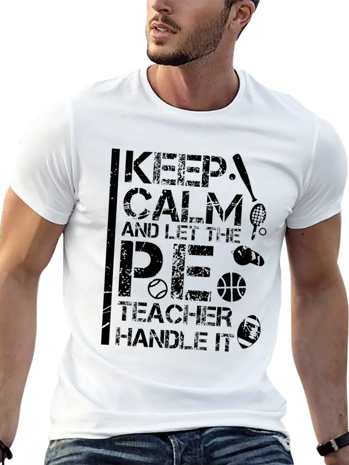 Keep Calm P.E. Teacher T-Shirt product image 12