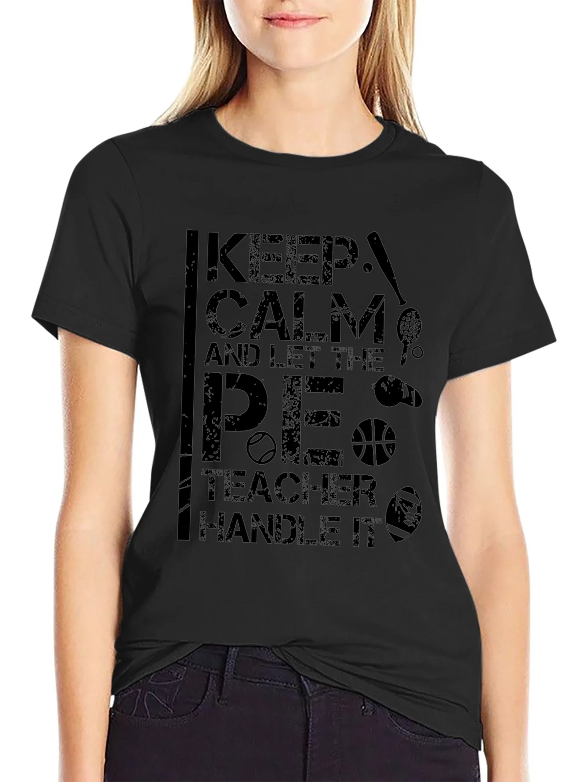 Keep Calm P.E. Teacher T-Shirt product image 2