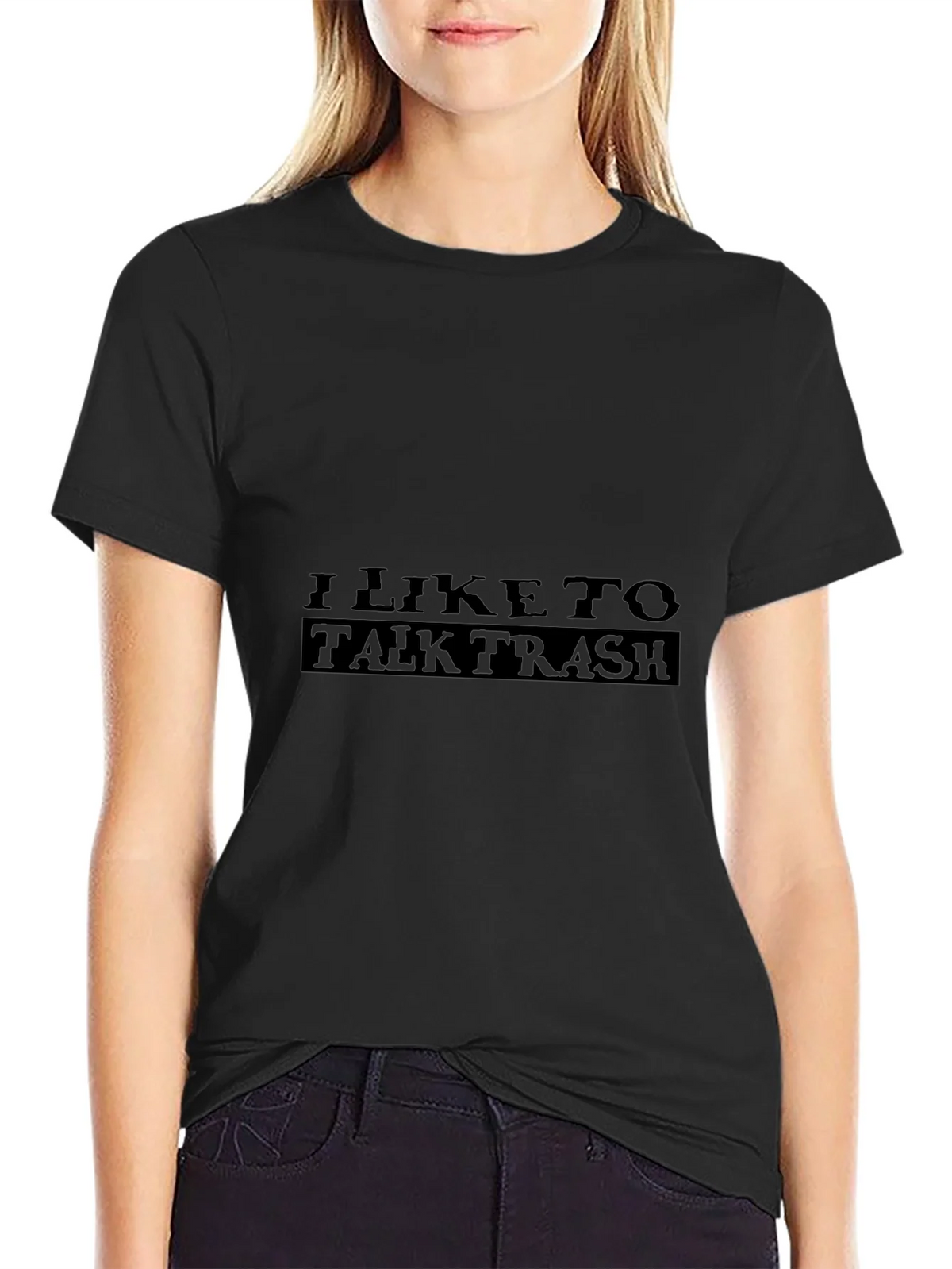 I Like to Talk Trash Graphic Tee - Black product image 2