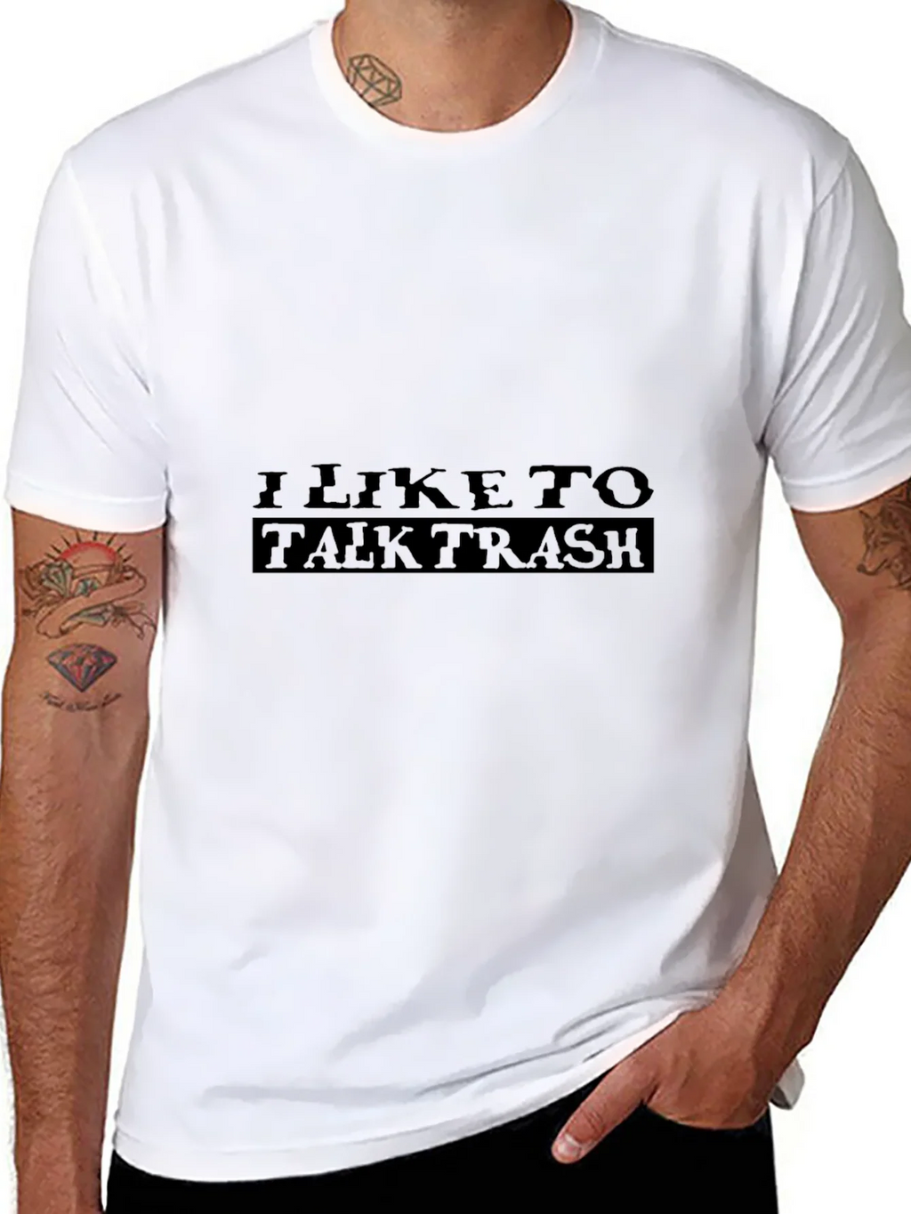 I Like to Talk Trash Graphic Tee - Black product image 7