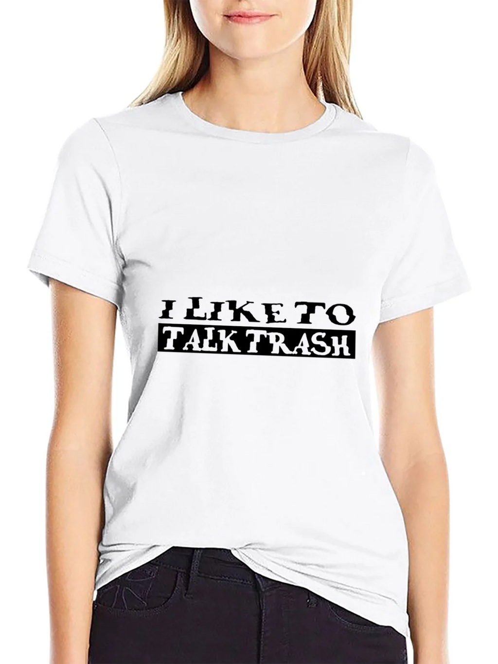 I Like to Talk Trash Graphic Tee - Black product image 8