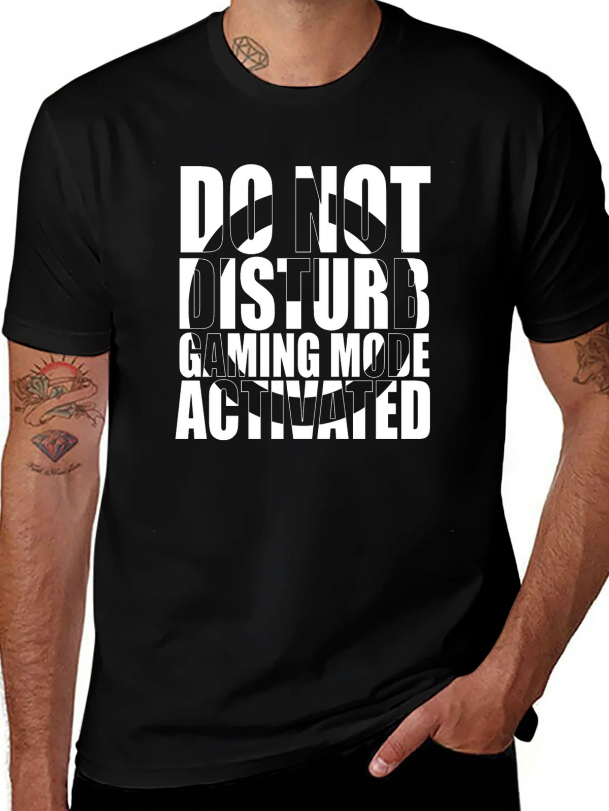 Do Not Disturb Gaming Mode Activated Black T-Shirt product image 1