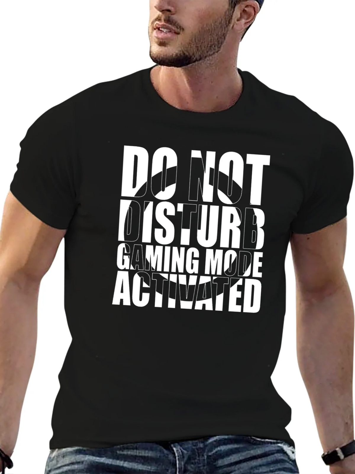 Do Not Disturb Gaming Mode Activated Black T-Shirt product image 6