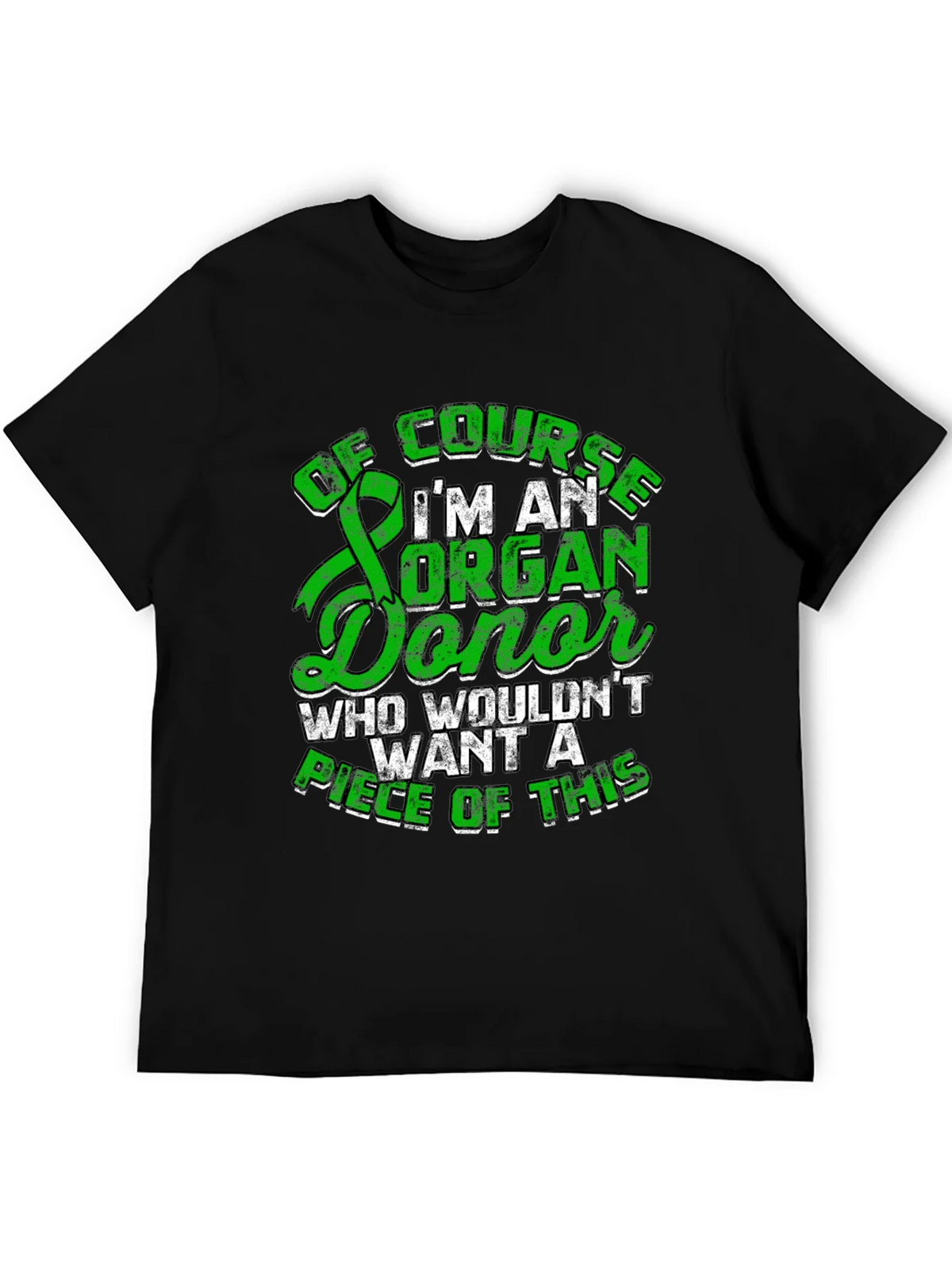 Organ Donor T-Shirt - Green Ribbon Design product image 5