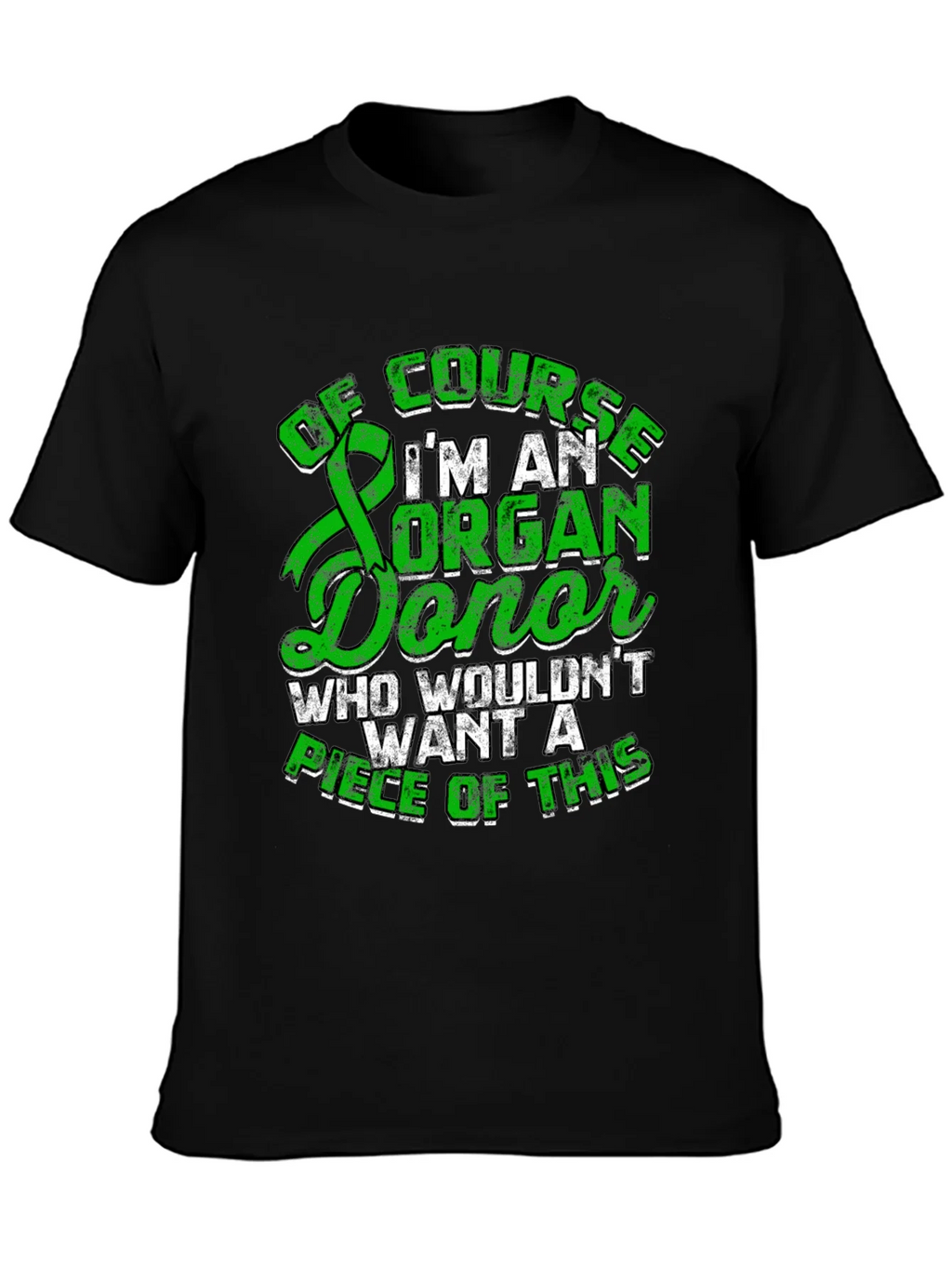 Organ Donor T-Shirt - Green Ribbon Design product image 3