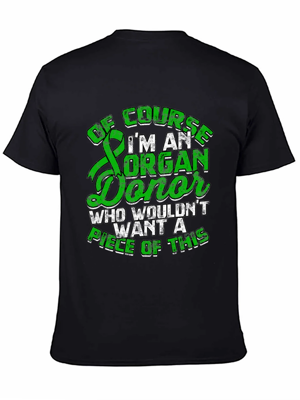 Organ Donor T-Shirt - Green Ribbon Design product image 4
