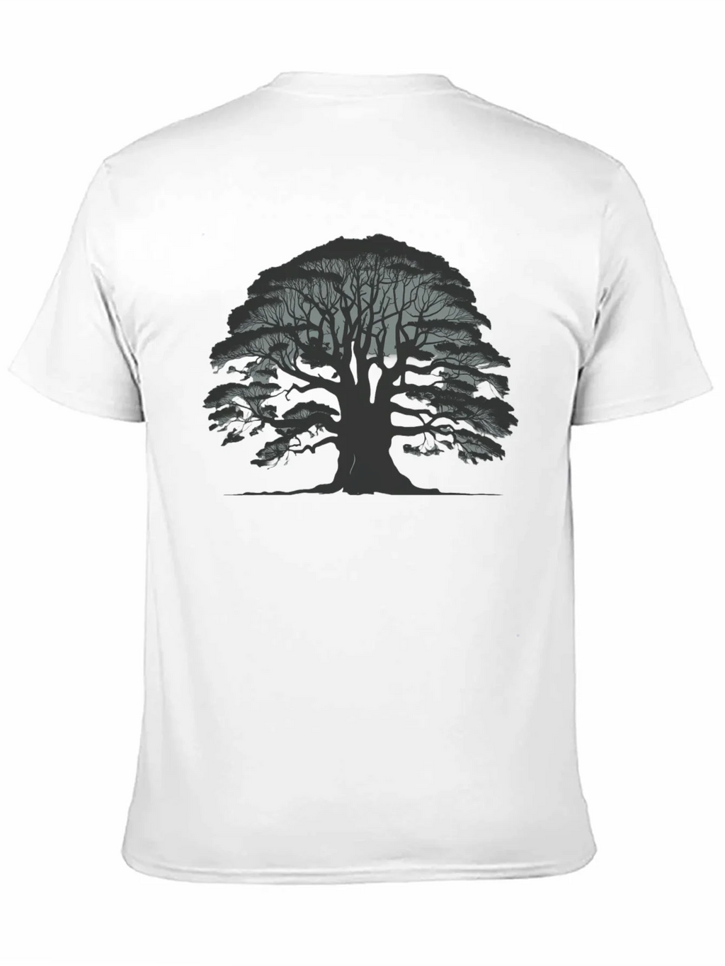 Mens Black Tree Graphic Tee - Nature Inspired Casual Wear product image 10