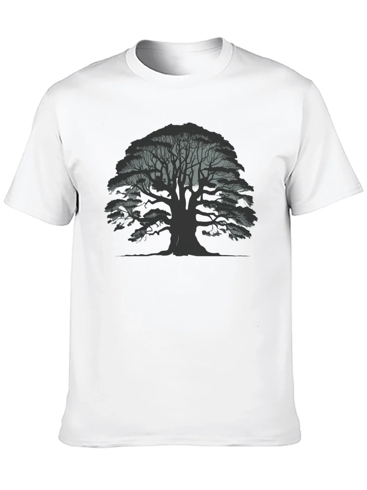Mens Black Tree Graphic Tee - Nature Inspired Casual Wear product image 9