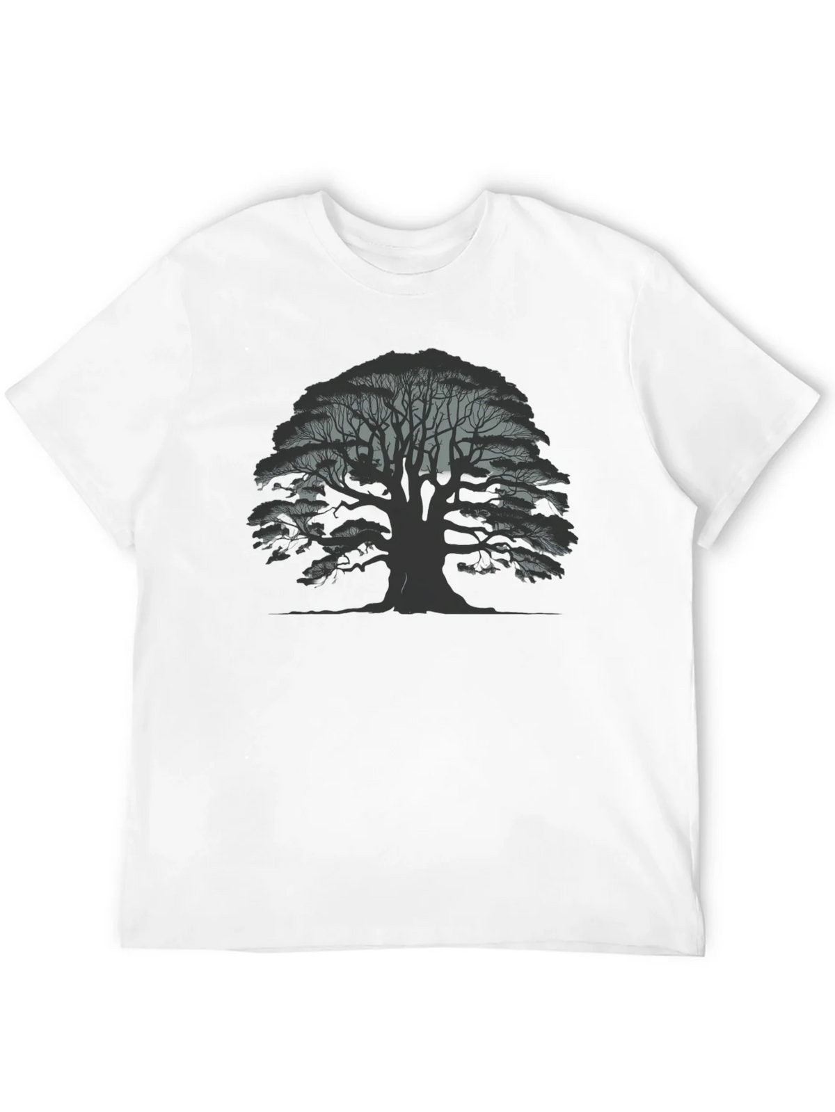 Mens Black Tree Graphic Tee - Nature Inspired Casual Wear product image 11