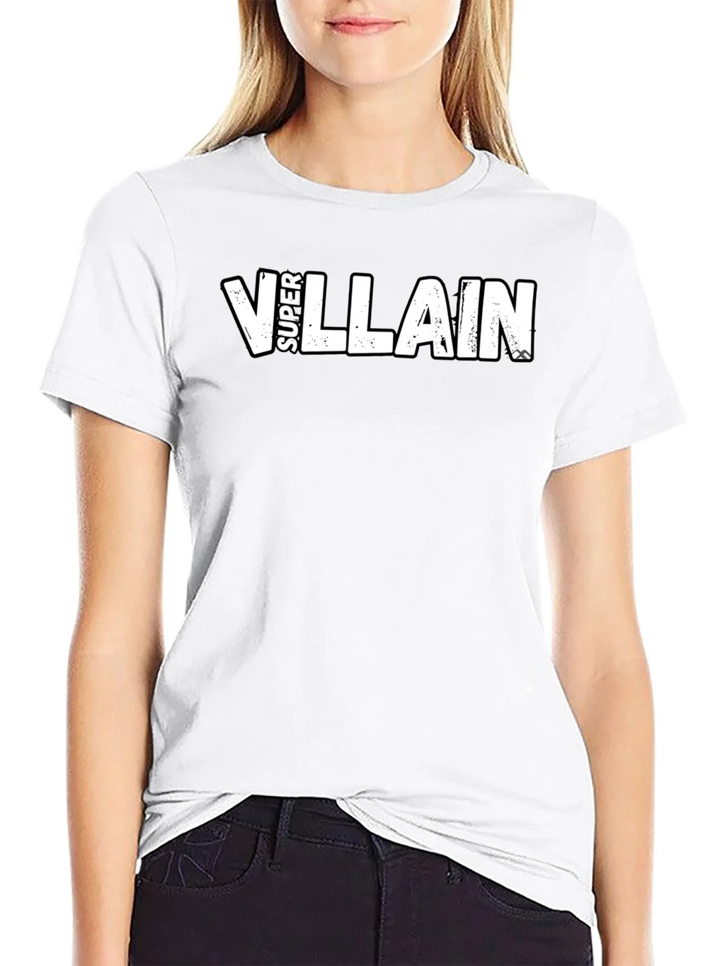Super Villain Graphic Tee - Black Cotton Blend product image 8