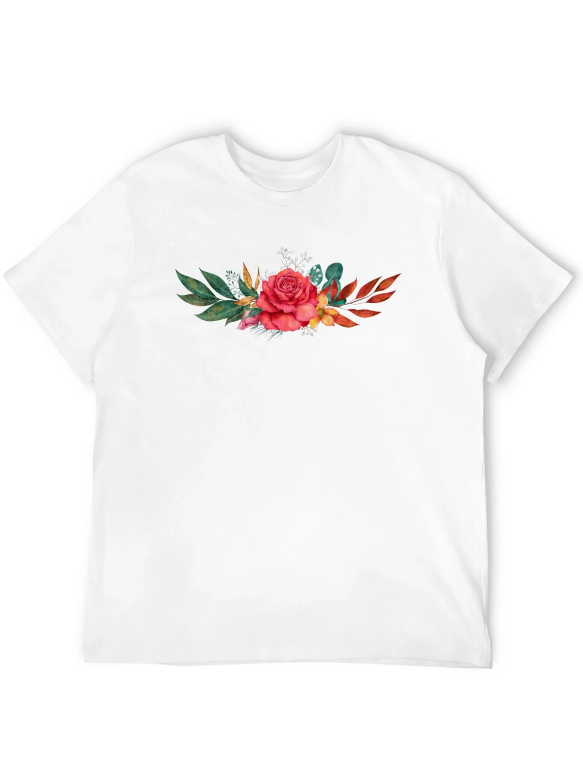 Floral Rose T-Shirt - Stylish Black Tee product image 11