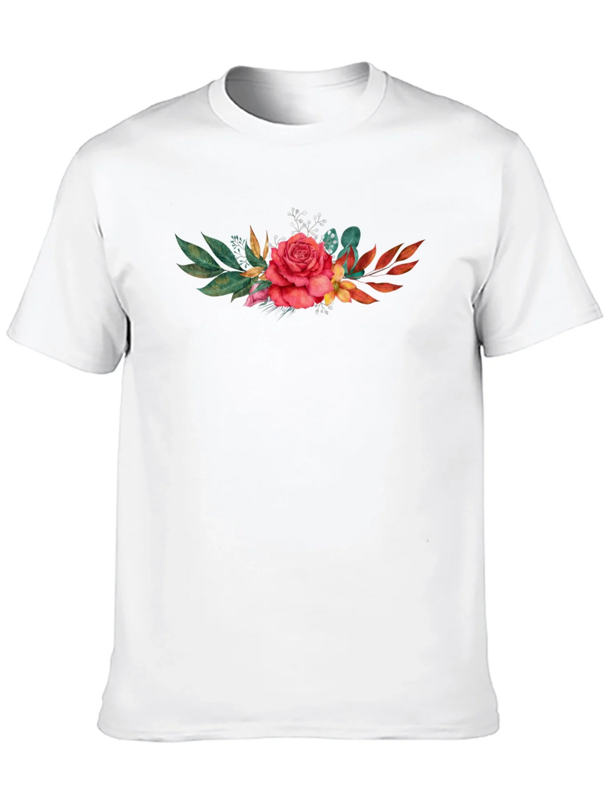 Floral Rose T-Shirt - Stylish Black Tee product image 9