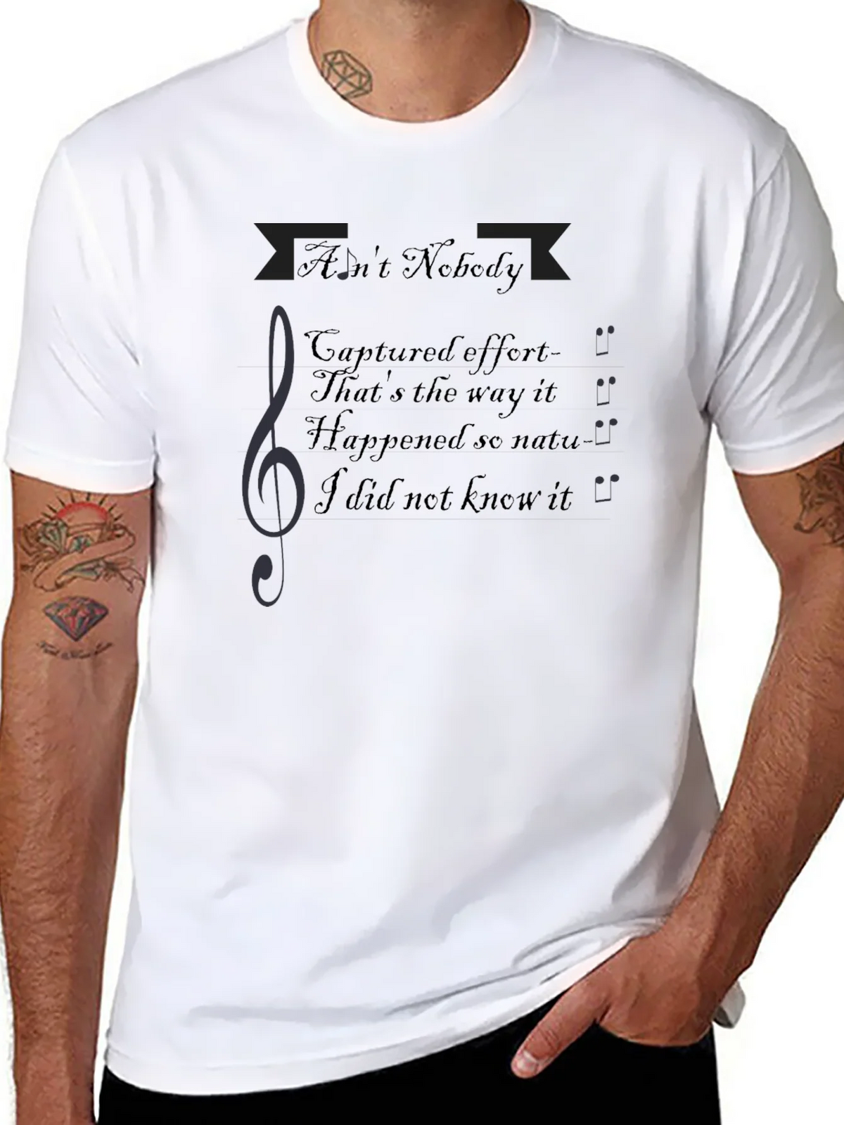 Aint Nobody Music T-Shirt product image 5
