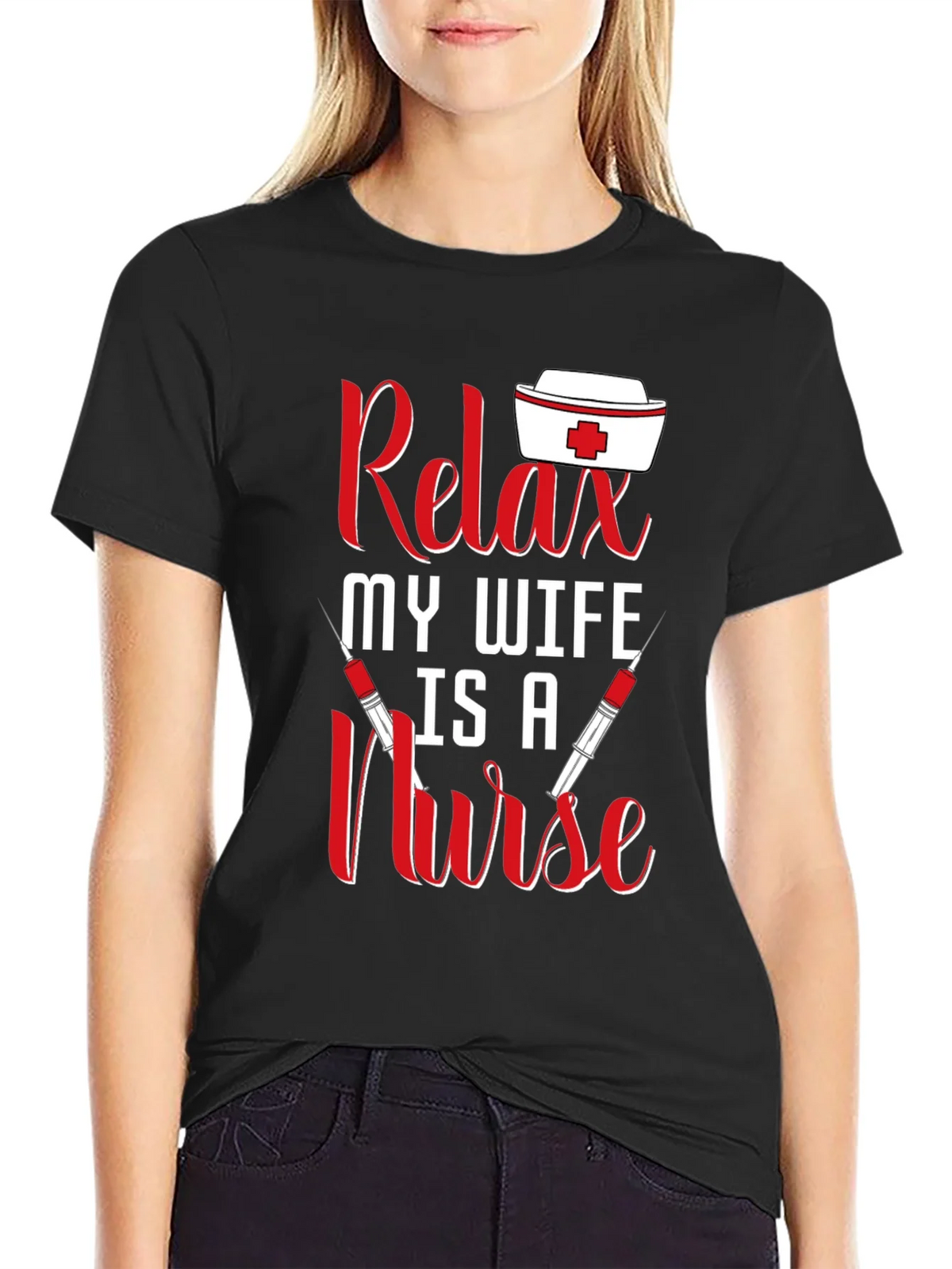 Relax My Wife Is A Nurse T-Shirt product image 2