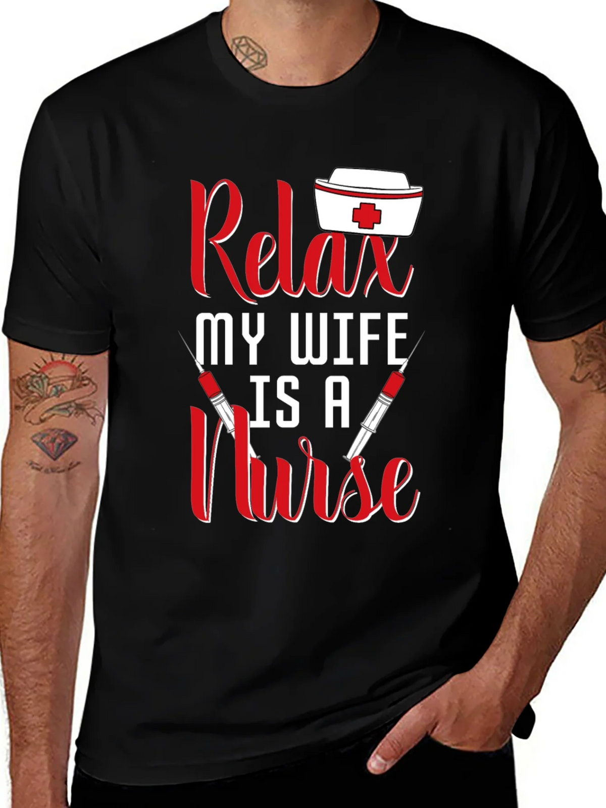 Relax My Wife Is A Nurse T-Shirt product image 1