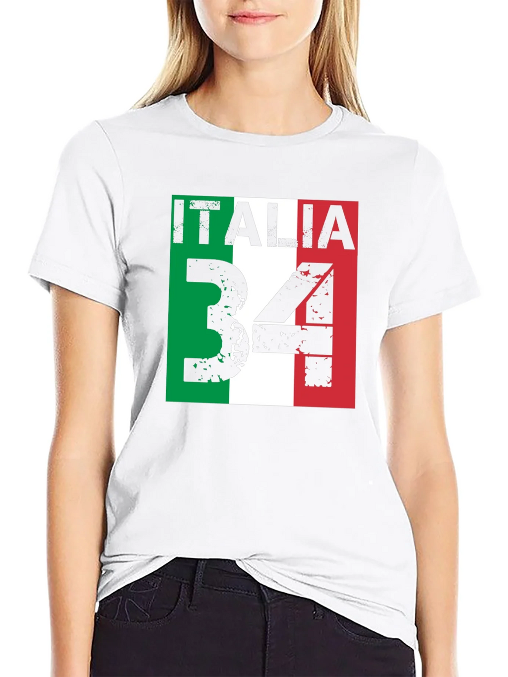 Italia 34 Graphic Tee - Italian Flag Design product image 6