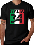 Italia 34 Graphic Tee - Italian Flag Design product image 1