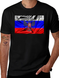 Russian Flag T-Shirt - Patriotic Eagle Design product image 1