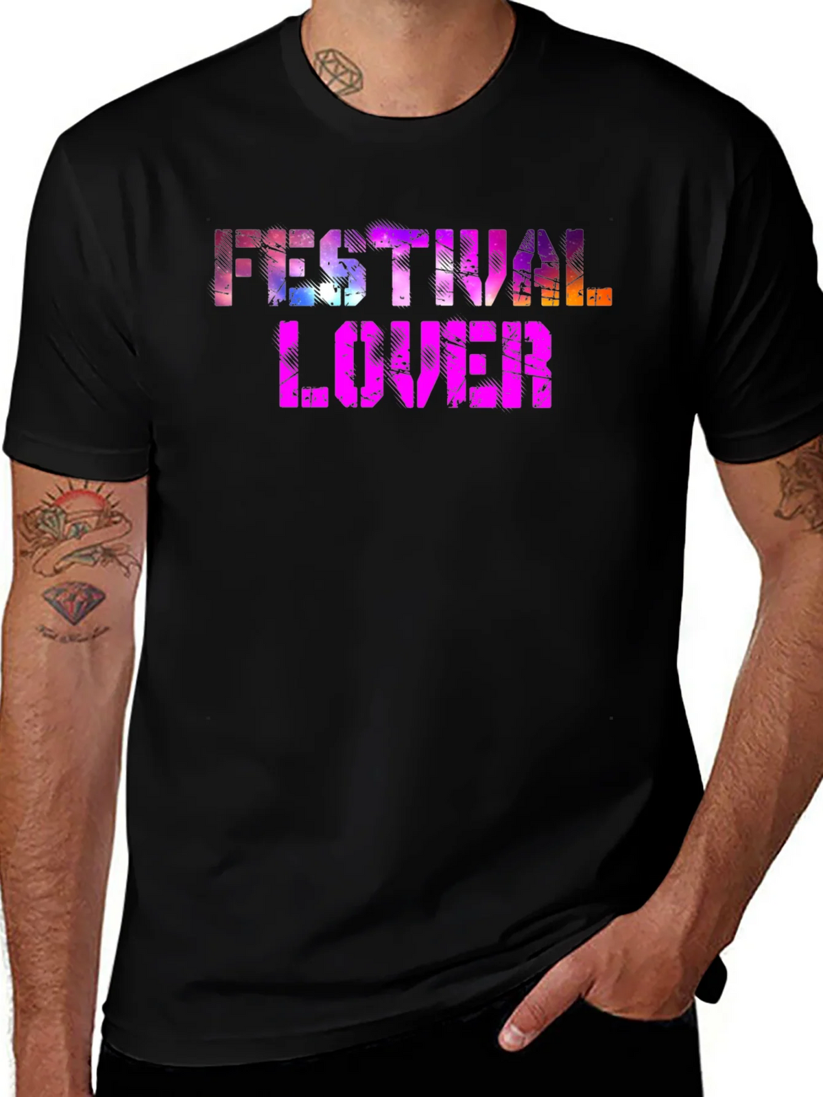 Festival Lover Graphic Tee - Unique Colorful Design product image 1