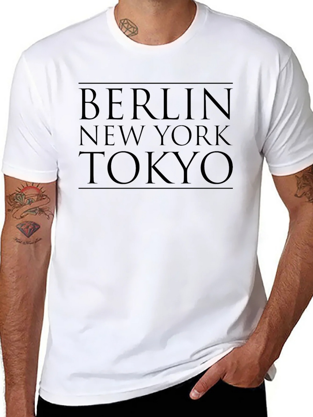Berlin New York Tokyo Graphic Tee product image 7
