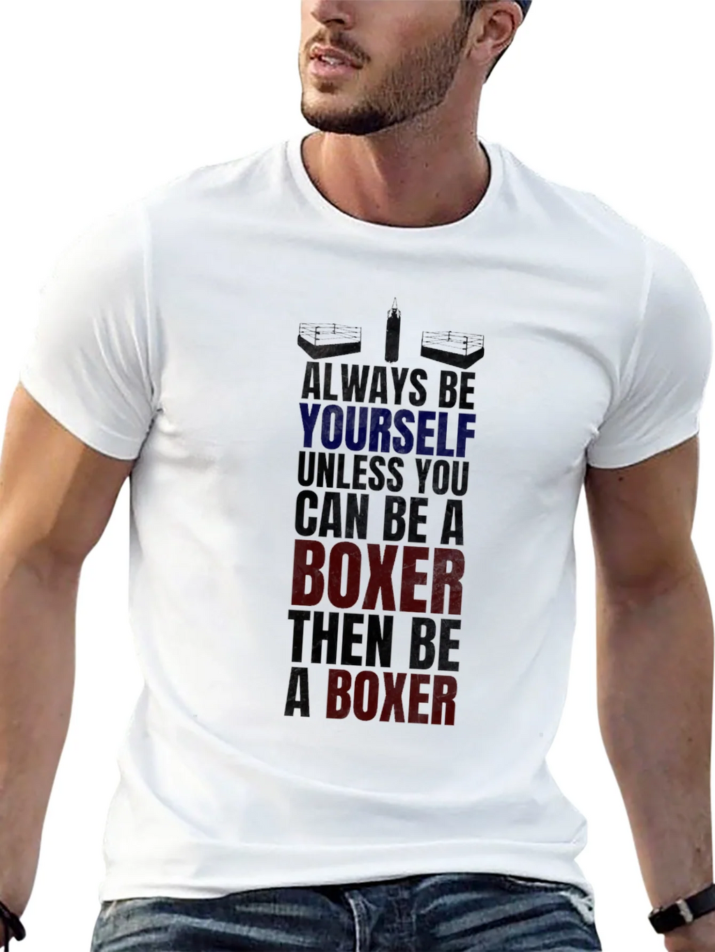 Boxer Graphic Tee - Always Be Yourself Boxing T-Shirt product image 12