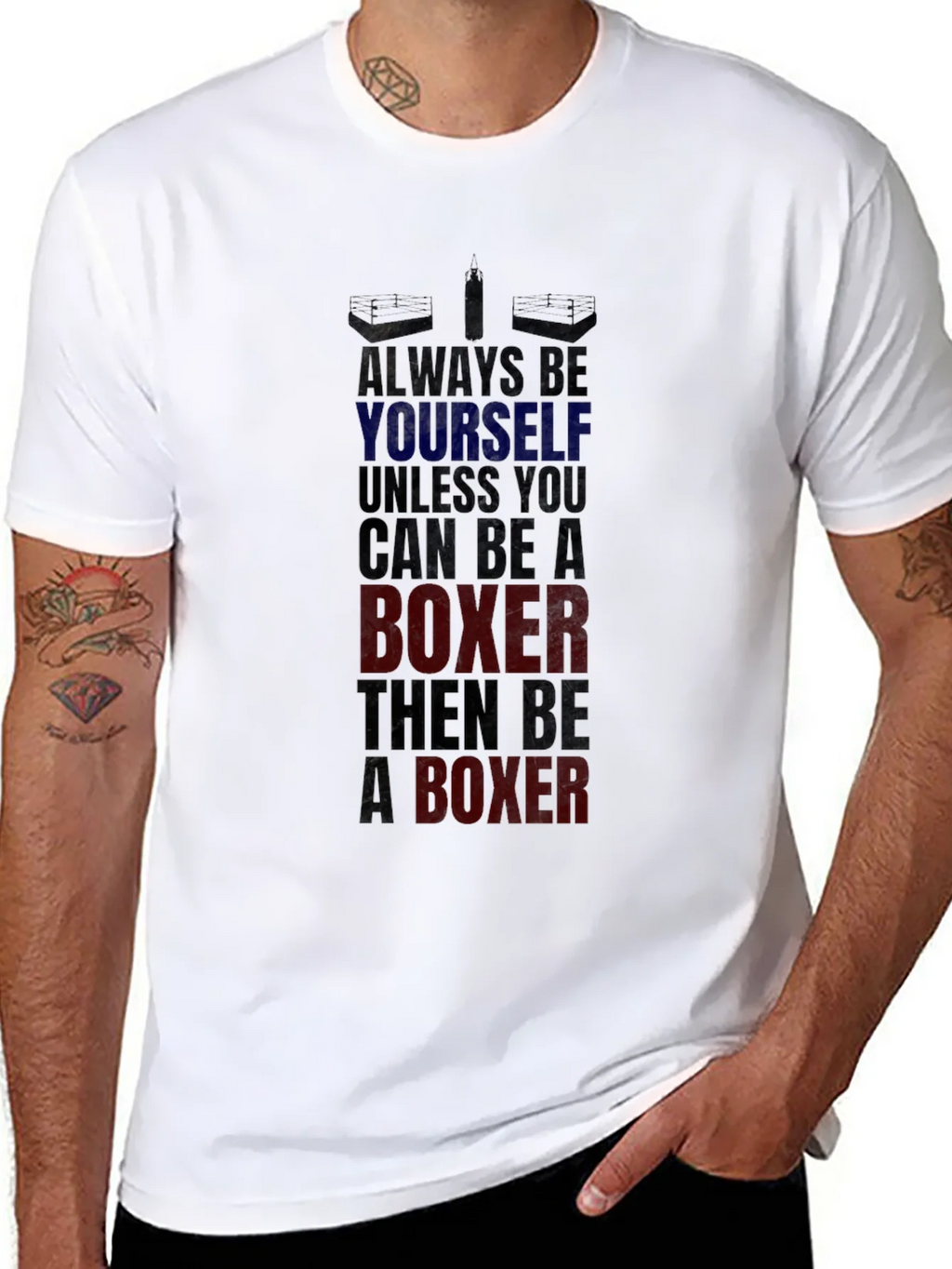 Boxer Graphic Tee - Always Be Yourself Boxing T-Shirt product image 7