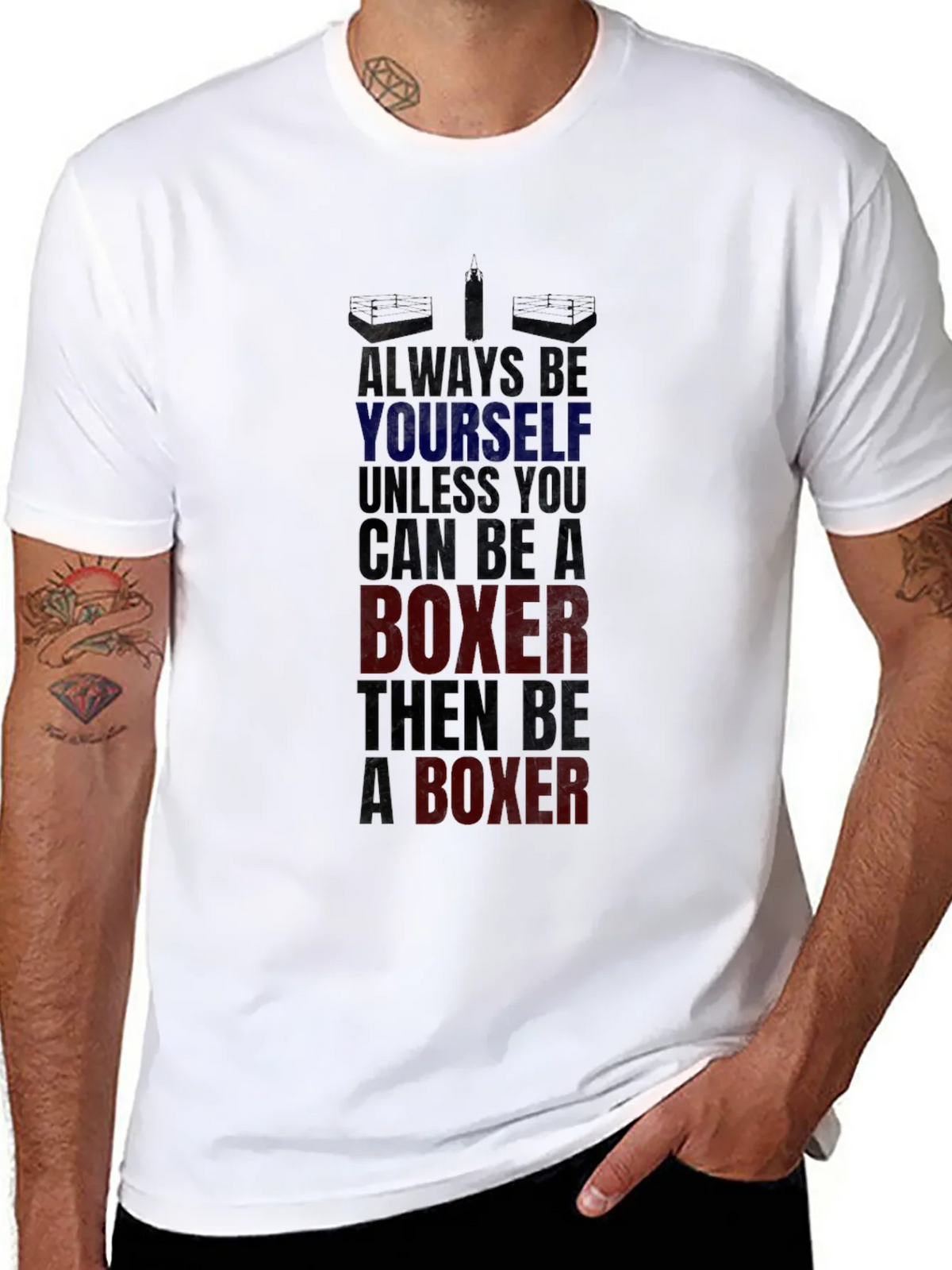 Boxer Graphic Tee - Always Be Yourself Boxing T-Shirt product image 7