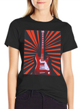 Electric Guitar Graphic T-Shirt - Retro Music Tee product image 1