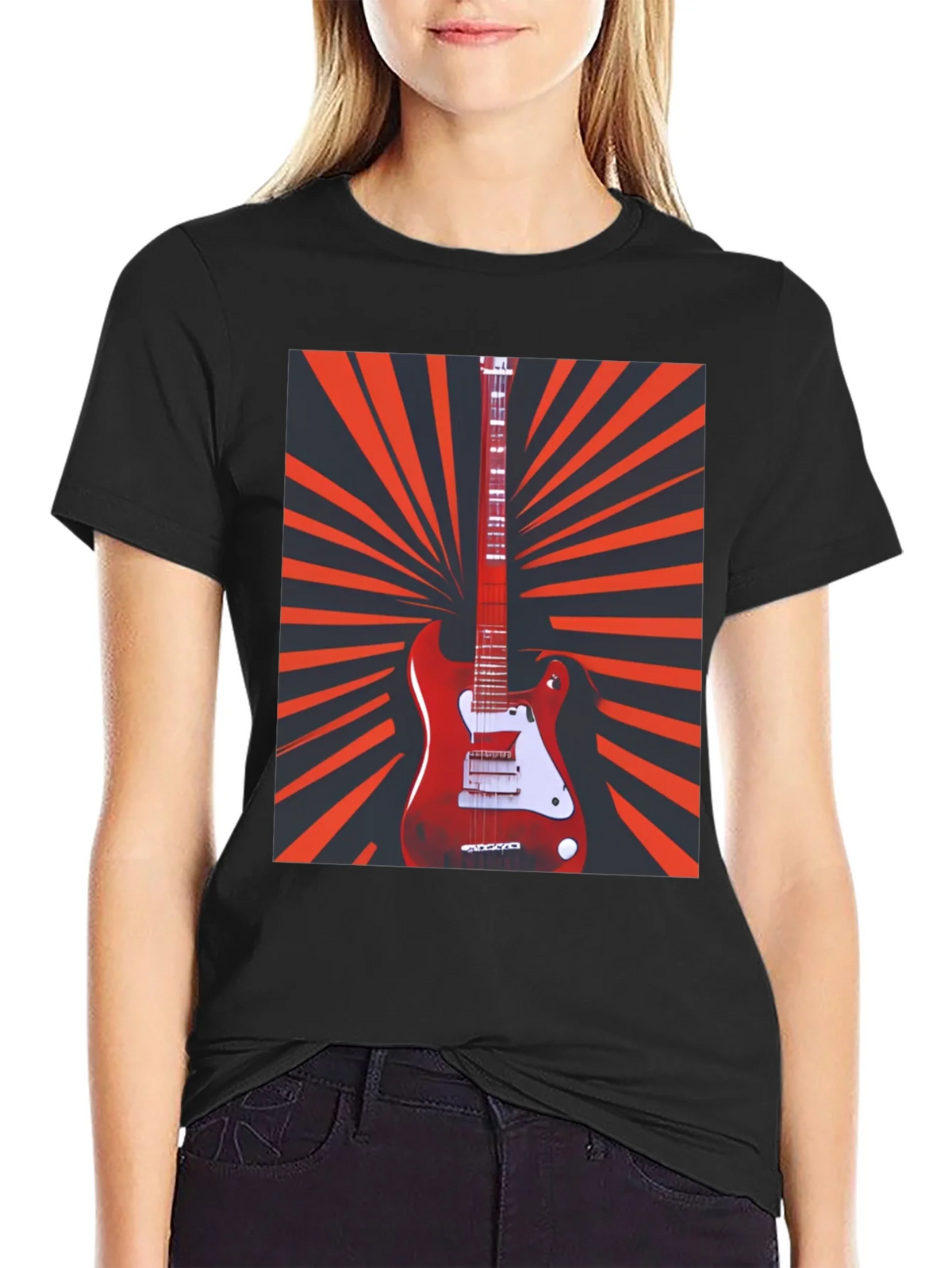 Electric Guitar Graphic T-Shirt - Retro Music Tee product image 1