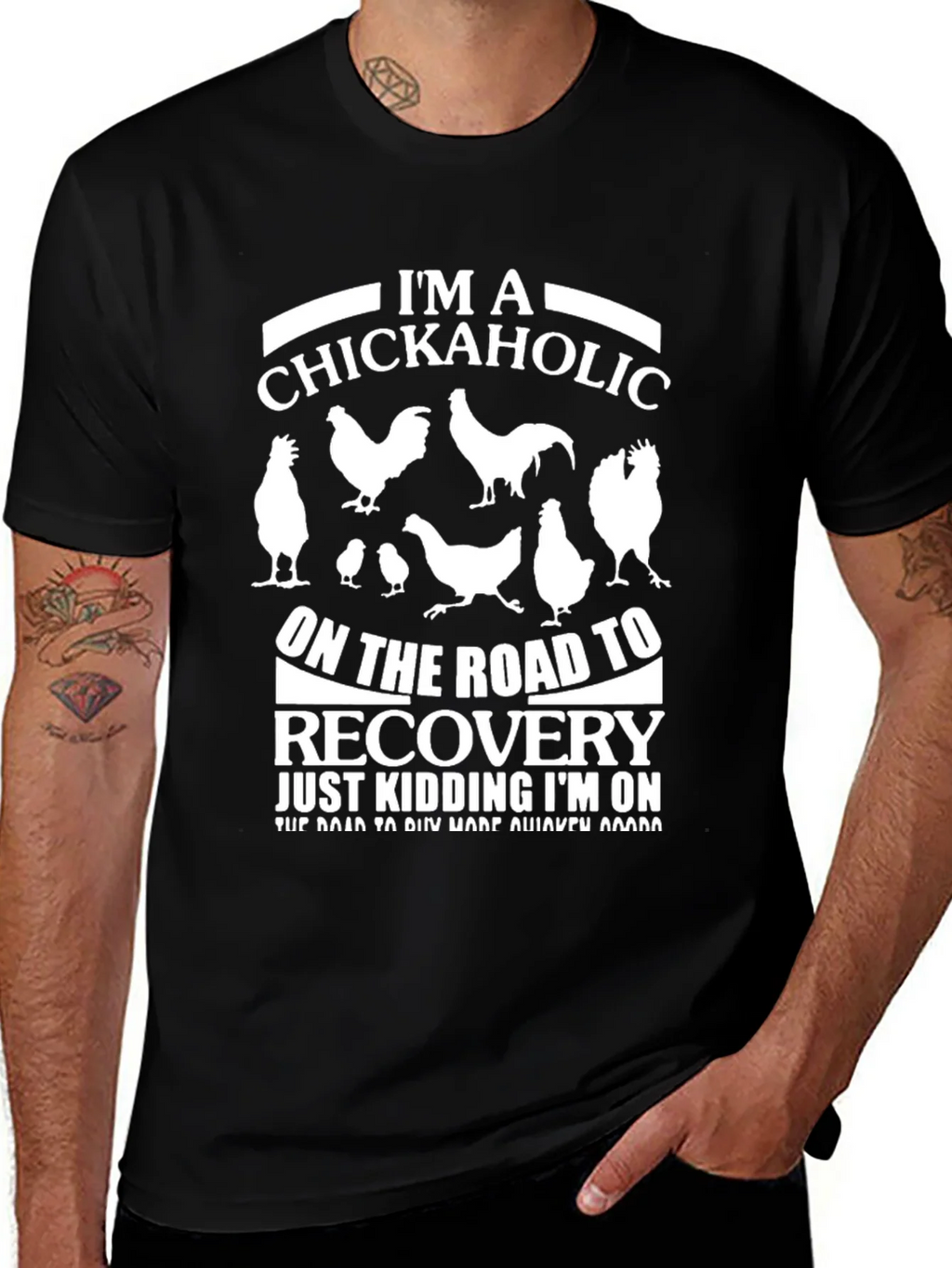 Im a Chickaholic T-Shirt - Funny Chicken Lover Tee product image 1