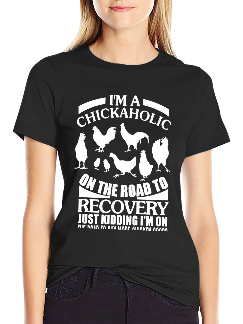 Im a Chickaholic T-Shirt - Funny Chicken Lover Tee product image 2