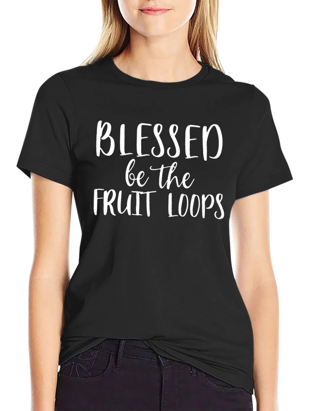 Blessed Be The Fruit Loops T-Shirt - Novelty Graphic Tee product image 2