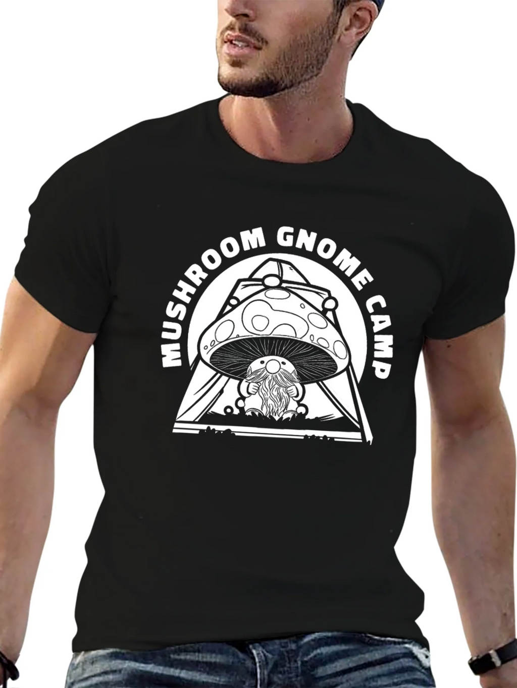 Mushroom Gnome Camp T-Shirt product image 6