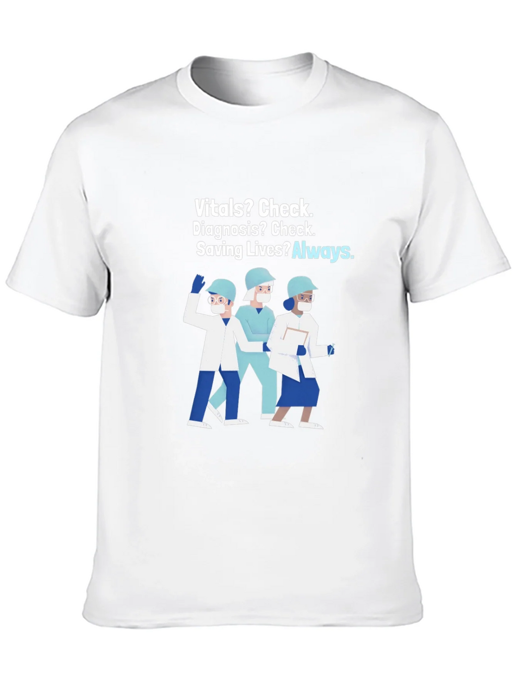 Healthcare Hero T-Shirt: Vitals Diagnosis Saving Lives product image 9
