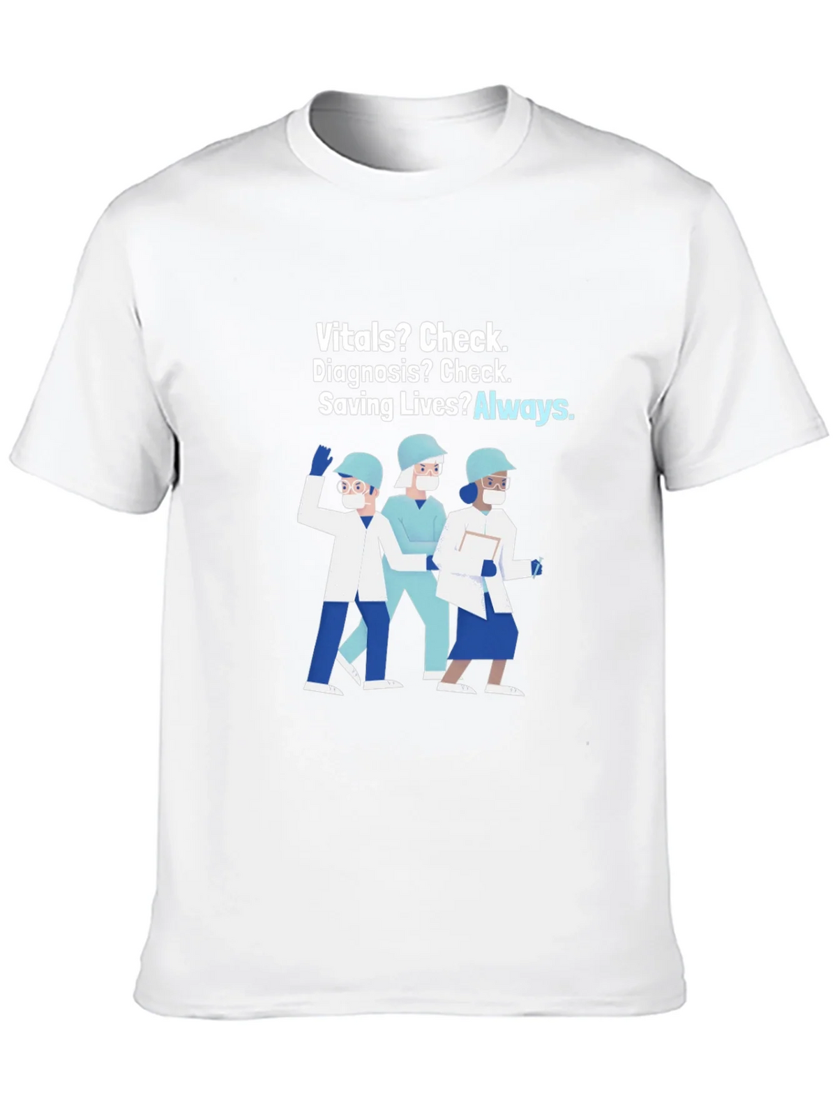 Healthcare Hero T-Shirt: Vitals Diagnosis Saving Lives product image 9