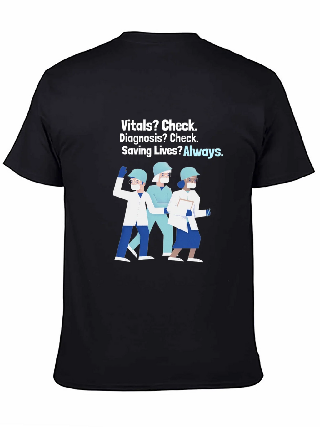 Healthcare Hero T-Shirt: Vitals Diagnosis Saving Lives product image 4