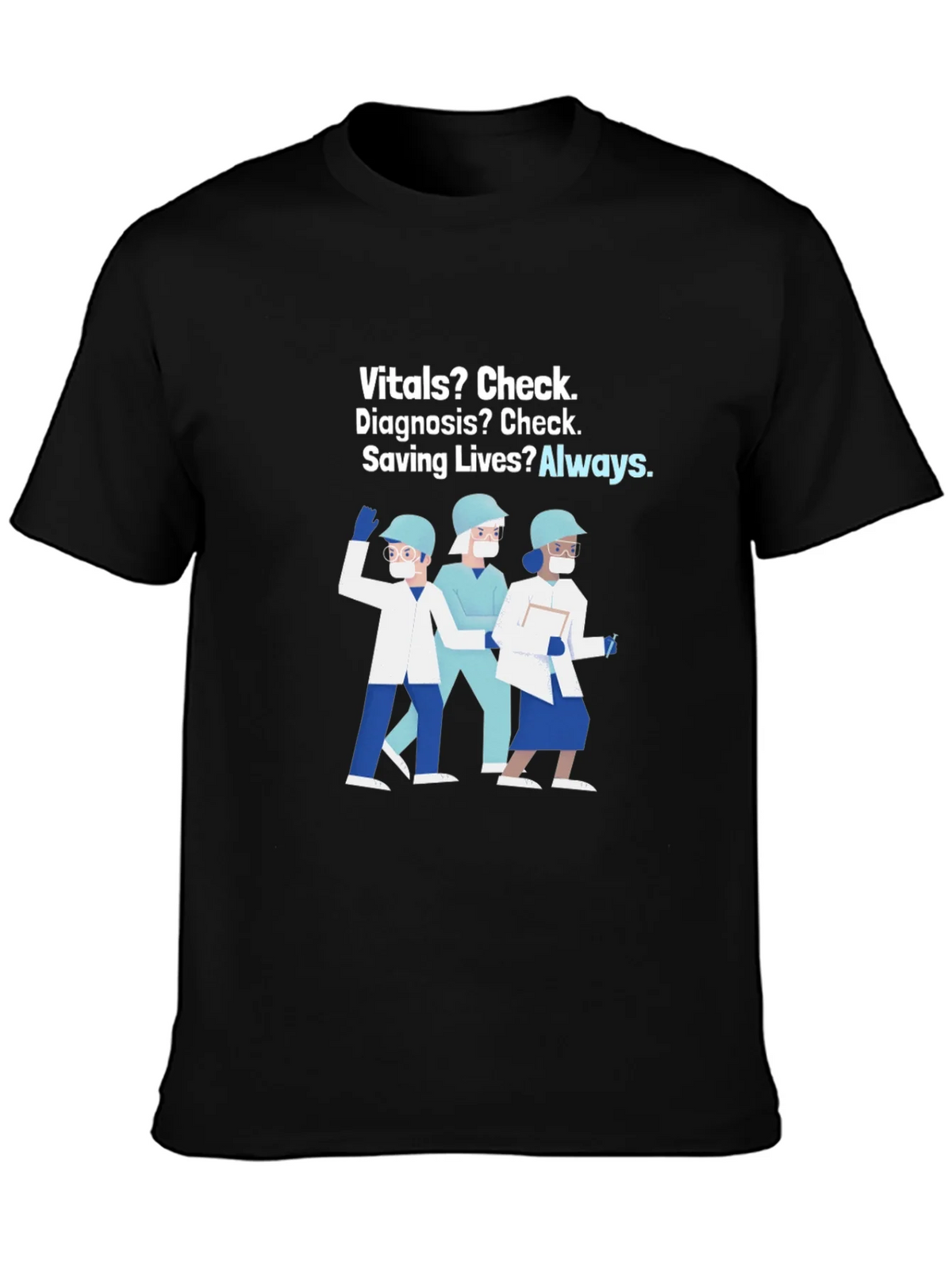 Healthcare Hero T-Shirt: Vitals Diagnosis Saving Lives product image 3