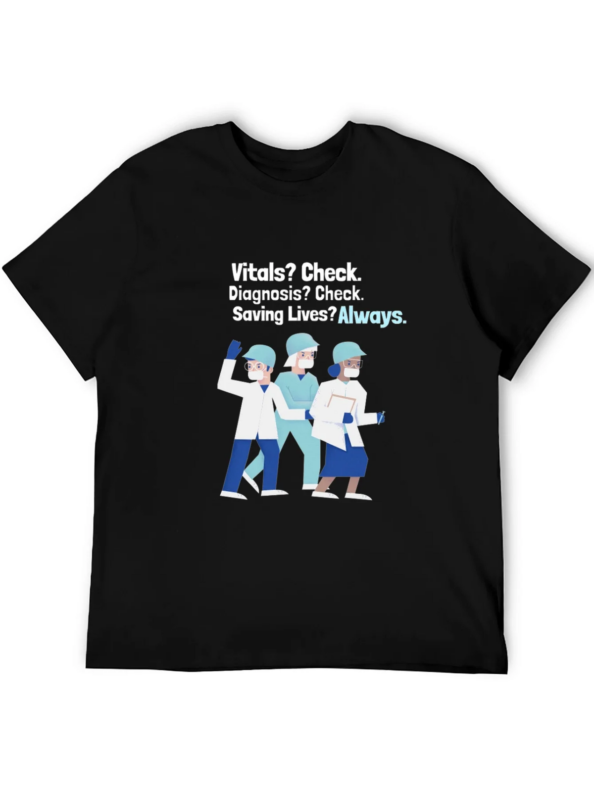 Healthcare Hero T-Shirt: Vitals Diagnosis Saving Lives product image 5