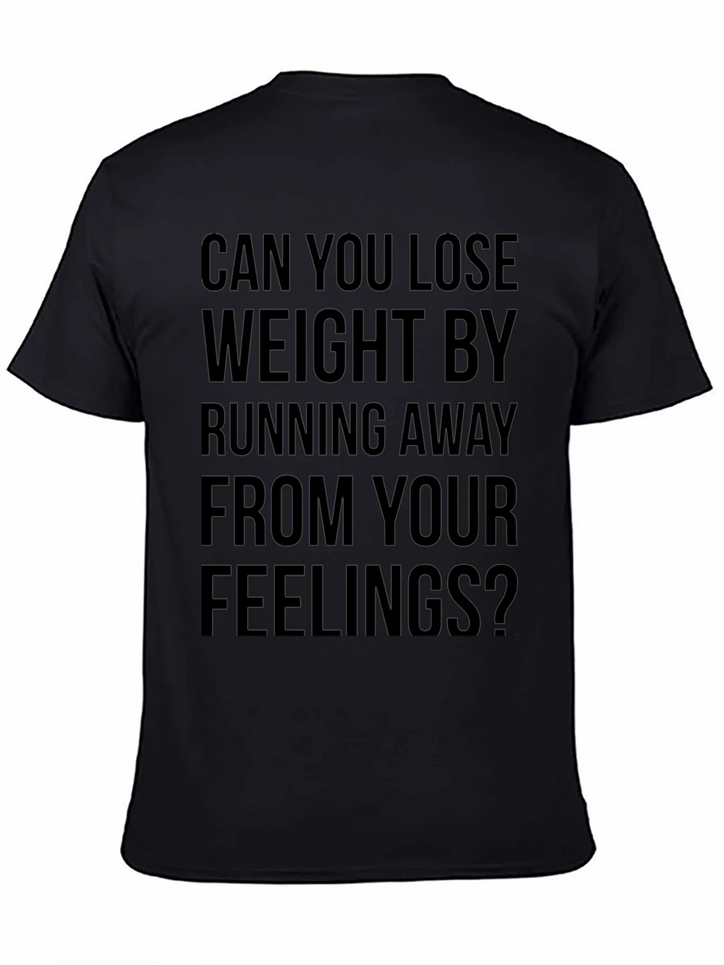 Funny Slogan Tee - Run Away From Feelings? product image 3