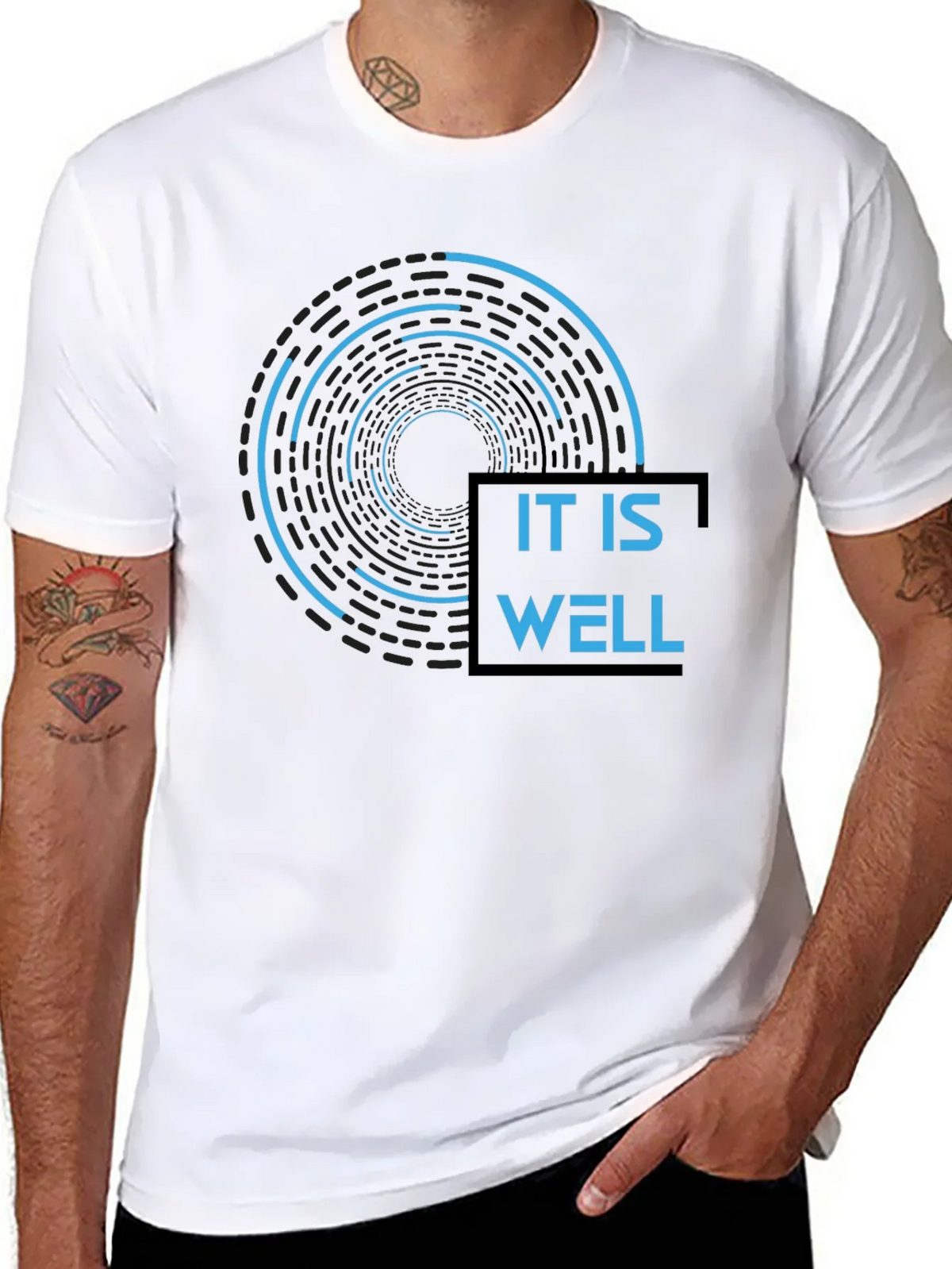 It Is Well Graphic Tee - Modern Inspirational Design product image 7