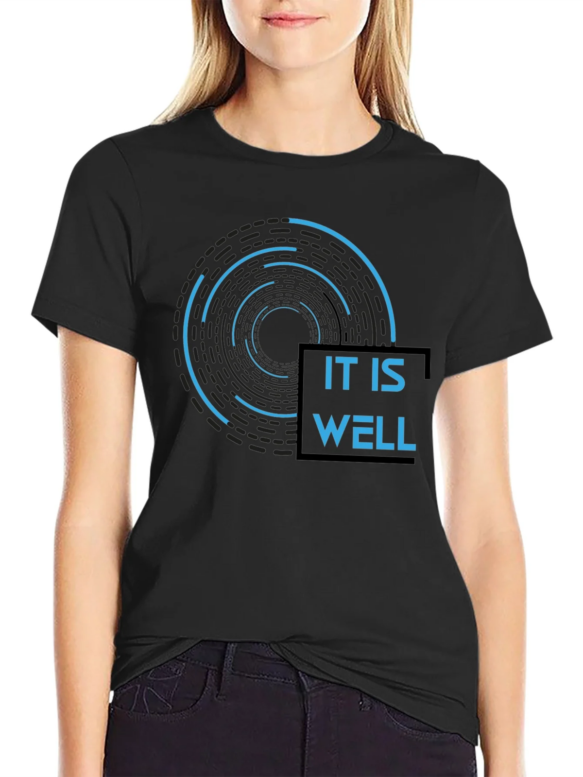 It Is Well Graphic Tee - Modern Inspirational Design product image 2
