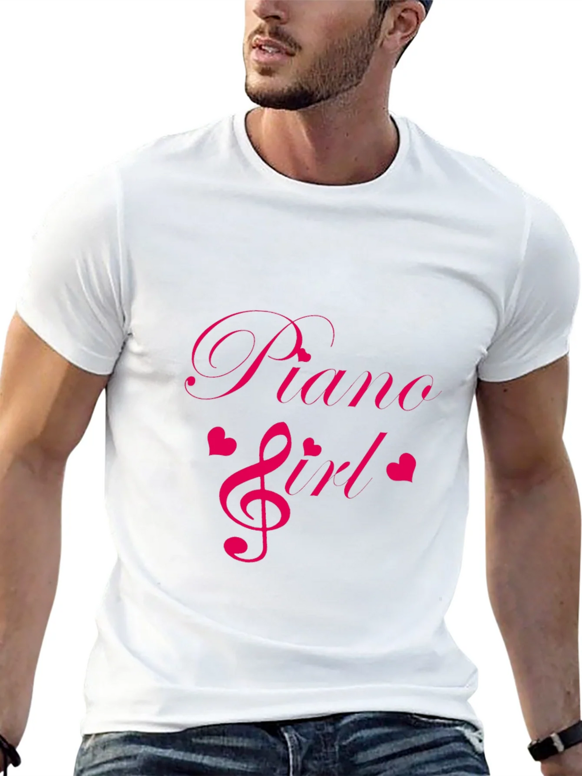 Piano Girl Tee - Music Lovers T-Shirt - Soft Cotton Blend product image 12