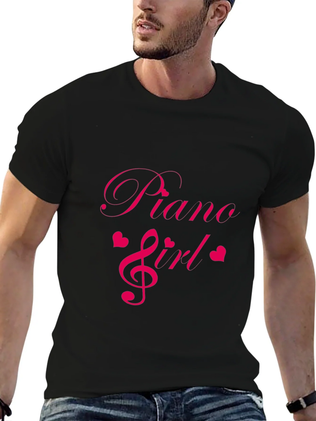 Piano Girl Tee - Music Lovers T-Shirt - Soft Cotton Blend product image 6