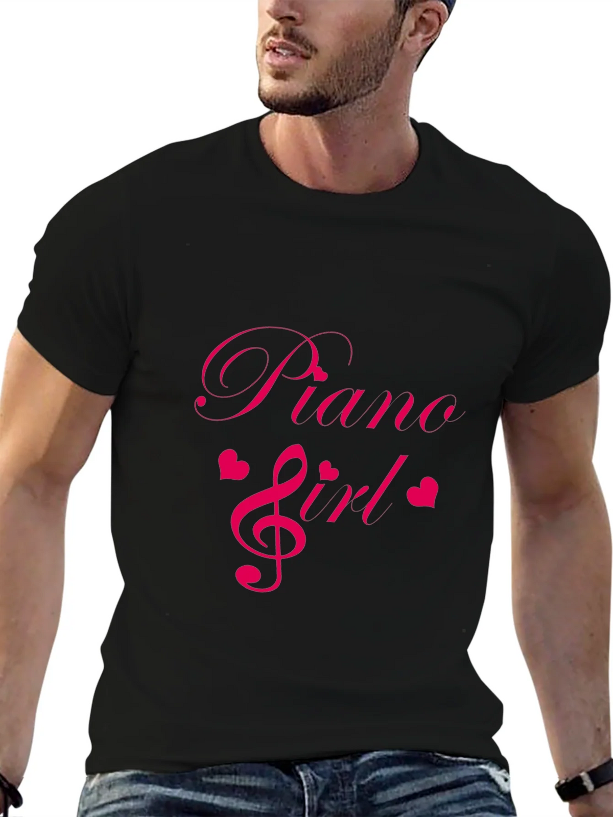 Piano Girl Tee - Music Lovers T-Shirt - Soft Cotton Blend product image 6