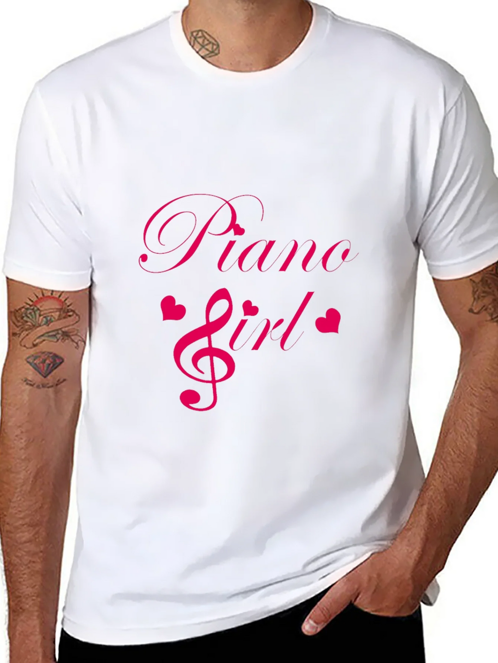 Piano Girl Tee - Music Lovers T-Shirt - Soft Cotton Blend product image 7