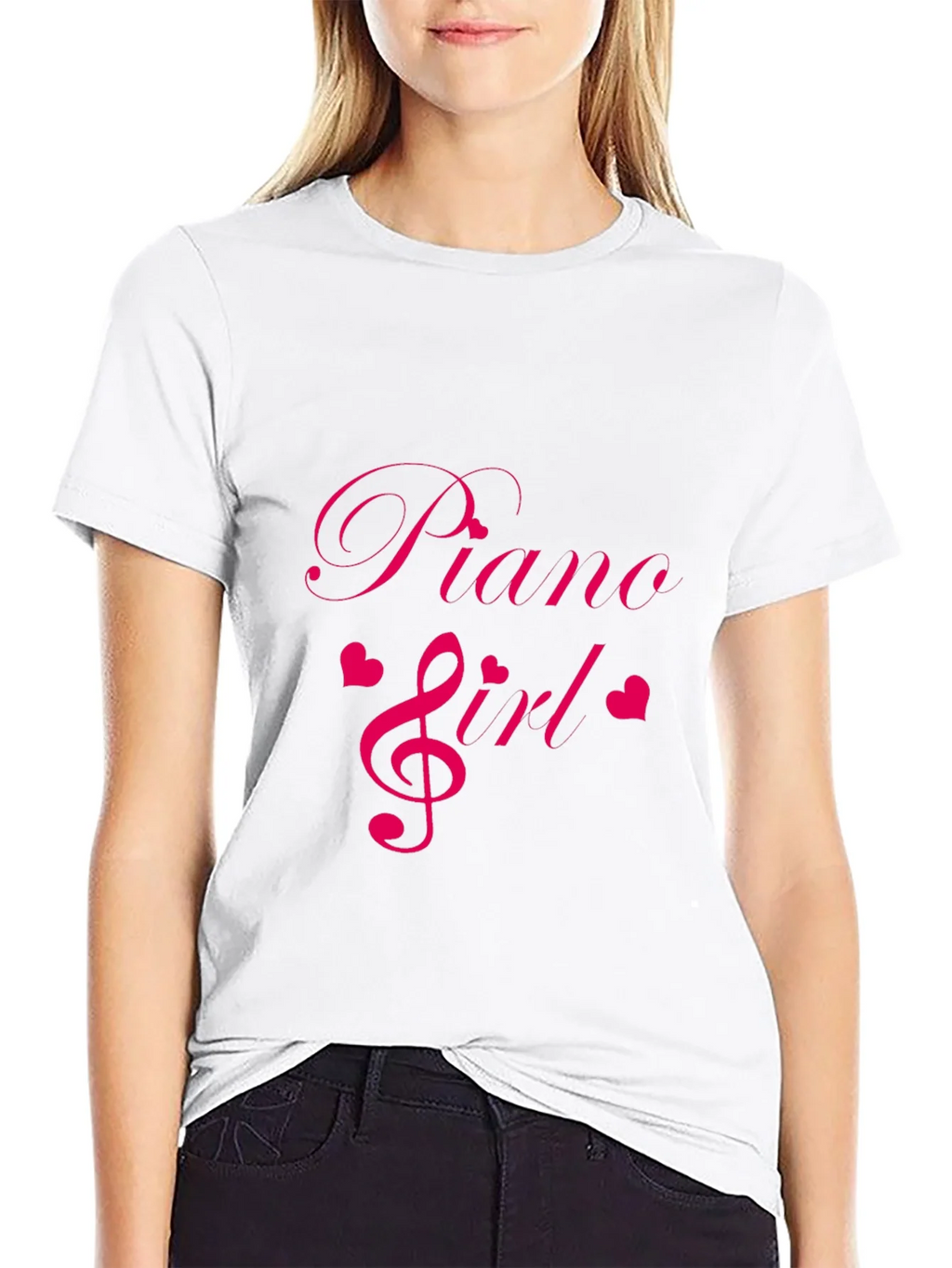 Piano Girl Tee - Music Lovers T-Shirt - Soft Cotton Blend product image 8
