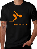 Diver Silhouette Graphic Tee - Black T-Shirt product image 1