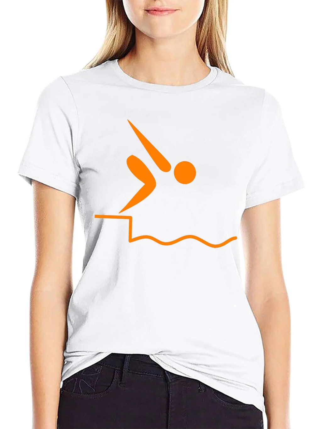 Diver Silhouette Graphic Tee - Black T-Shirt product image 8
